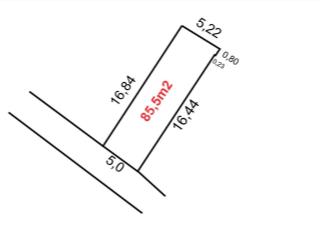 Lô đất ở phố yên 52 triệu, 85.5m2, mặt tiền 5m, pháp lý đầy đủ