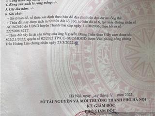 Bán đất thôn thanh lương, xã bích hoà, huyện thanh oai