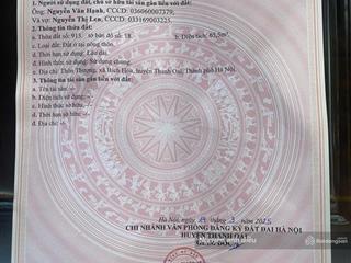 Bán đất thôn thượng bích hoà huyện thanh oai cách chợ đầu mối 500m