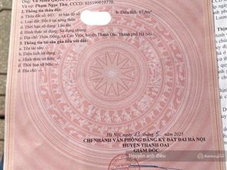 Bán đất thôn đống cao viên huyện thanh oai