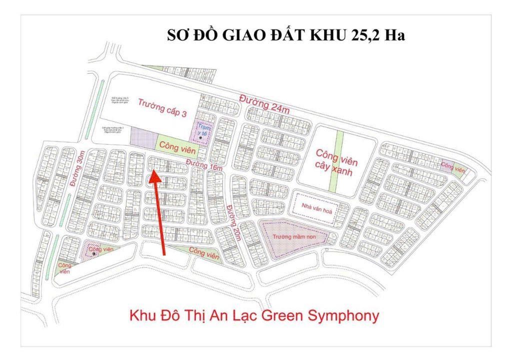 Lô áp góc diện tích 64m2 mặt tiền 4,78m hướng Nam gần công viên vườn hoa giá hợp lý