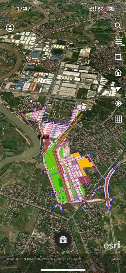 Bán lô góc 230,6m2  3 mặt tiền đường. giá rẻ chỉ 45 triệu/m2. tiềm năng x2 khi cđt mở bán gđ2