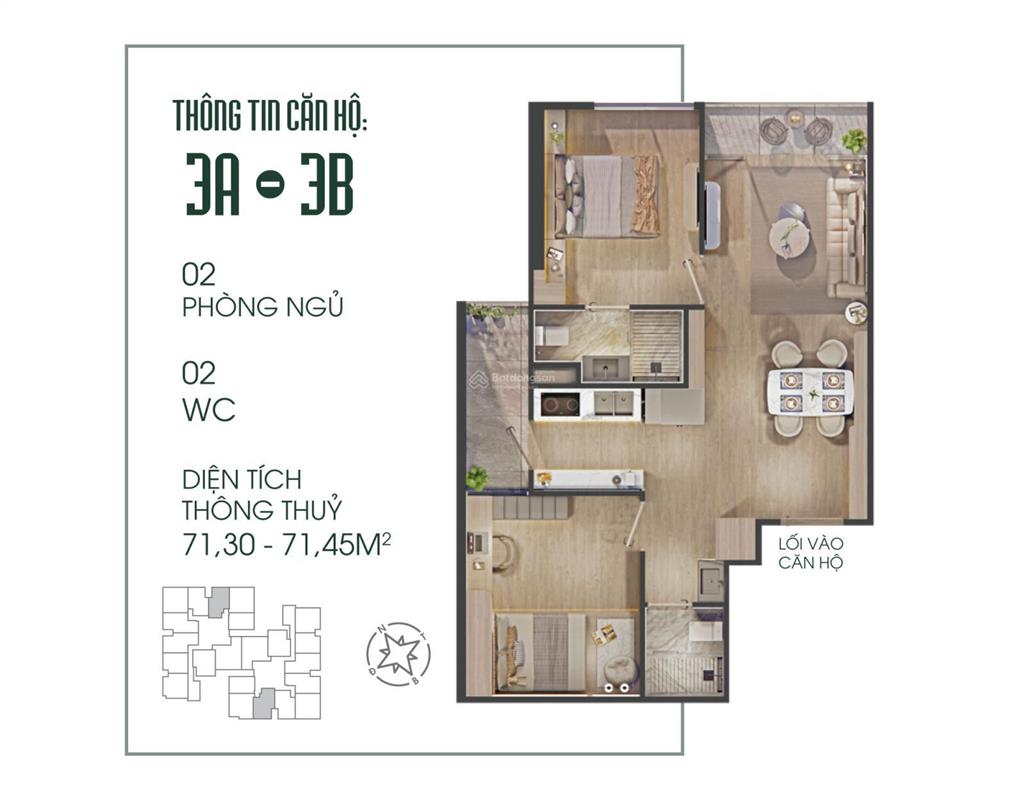 Bán căn 3 pn2wc fibonan quà tặng lên tới 150tr, hsls 0%/18 tháng, ck lên đến 7% giá 5,980 tỷ
