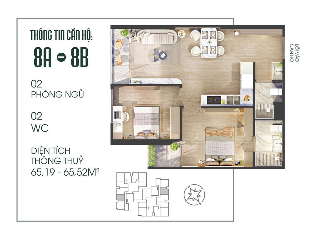 Bán căn 3 pn2wc fibonan quà tặng lên tới 150tr, hsls 0%/18 tháng, ck lên đến 7% giá 5,980 tỷ