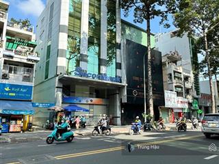 Tòa nhà mt ngô gia tự quận 10  dt 9 x 20m  nở hậu 12m  6 tầng  hđt 300 triệu  giá 75 tỷ