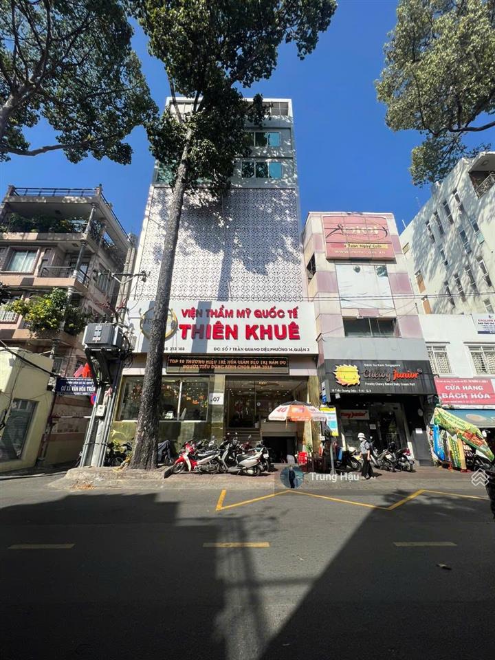 Bán toà building mt trần quang diệu quận 3 dt 10 x 15m hầm 8 tầng hđt 300 triệu giá 60 tỷ