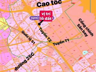 Gấp 1500m2 có 150m2 thổ, xã long an, long thành, ngay tuyến t2, mặt trước vào sân bay long thành