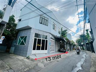 Nhà 1 trệt 1 lầu, góc 2 mặt tiền, diện tích 100m2 , đường thông 5m, khu tân lập
