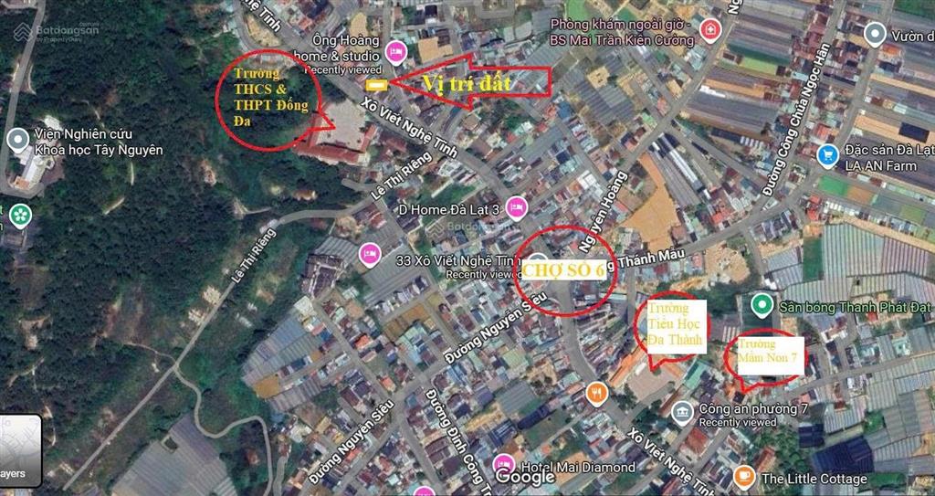 Bán lô đất sổ riêng xây dựng trung tâm p7, đà lạt