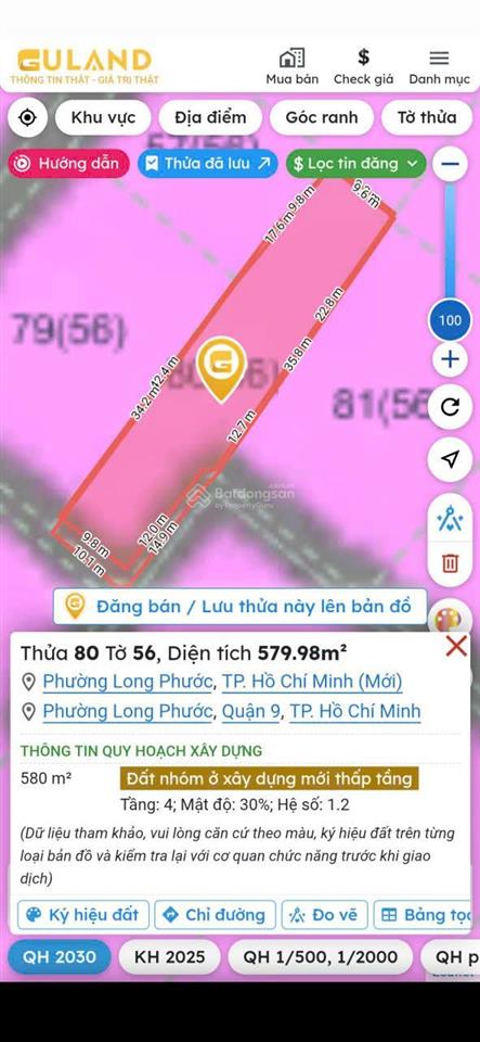 Hàng ngộp. siêu rẻ. lô góc 2 mặt tiền đường số 9. long phước. quận 9.