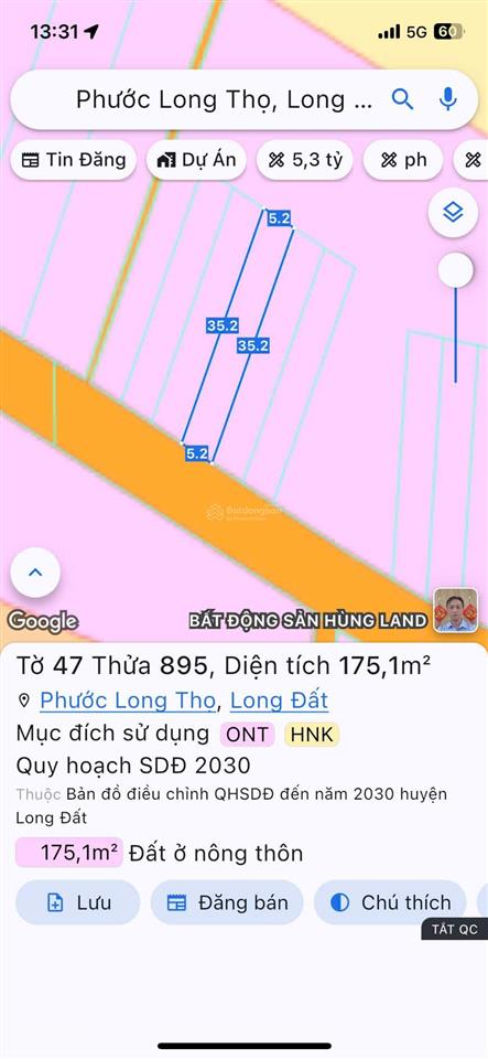 Bán đất đường nhựa tiềm năng tăng mạnh xã đất đỏ  tphcm. giá 950tr khu dân cư gần biển và kcn