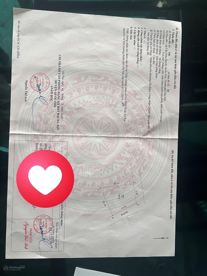 Lô góc ngõ ô tô gần khu đất đấu giá cấn hữu