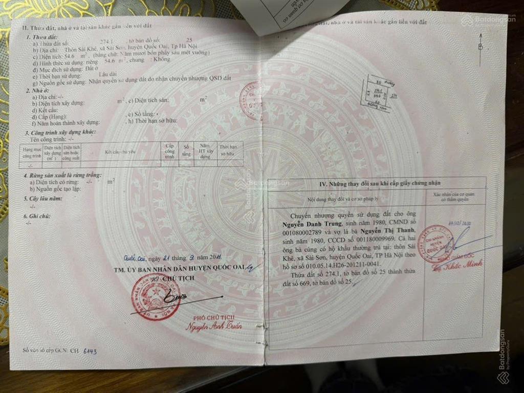 Đất trong khu du lịch chùa thầy  quốc oai lô góc 3 mặt tiền