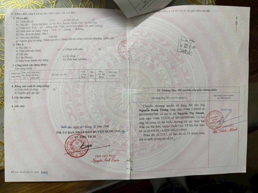 Lô góc 3 mặt thoáng khu chùa thầy, quốc oai