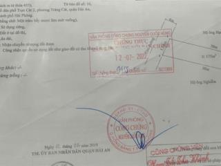 Lô đất siêu phẩm hiếm 175m2 còn lại ở cát vũ giá tốt mt 6m, cách noxh vin chỉ 500m, đường vào 8m