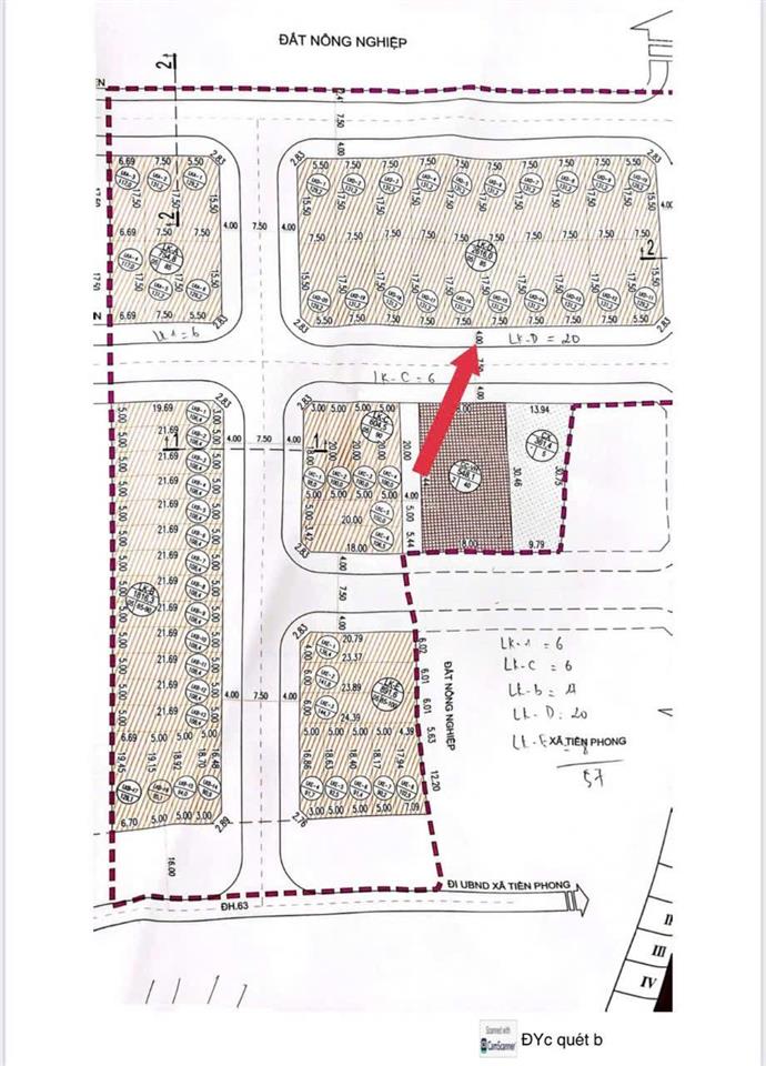 Chính chủ gửi bán 132m2 đất đấu giá hồng vân, ân thi giá tốt