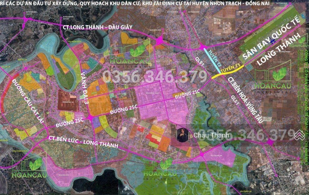 8300m2 mặt tiền trục đường nối cổng chính sân bay long thành