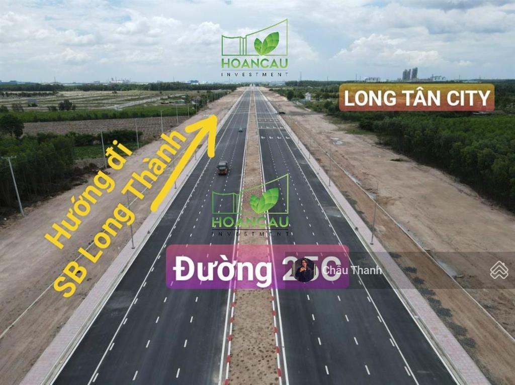 Nền biệt thự dự án long tân city mặt tiền đường kết nối cổng chính sân bay long thành