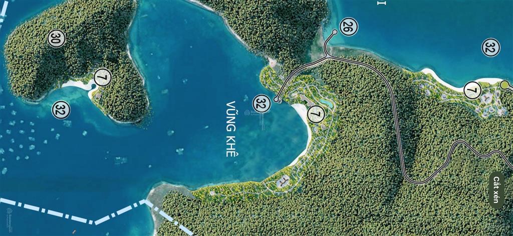 Bán hơn 1,1ha mặt biển du lịch bắc vân phong giá rẻ chỉ 599 ngàn/m2. quy hoạch du lịch dịch vụ