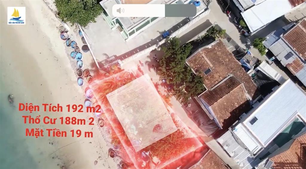 Bán đất nền mặt biển duy nhất 192,9m2 tại vạn thạnh, vạn ninh, khánh hòa giá 16,5 triệu /m2