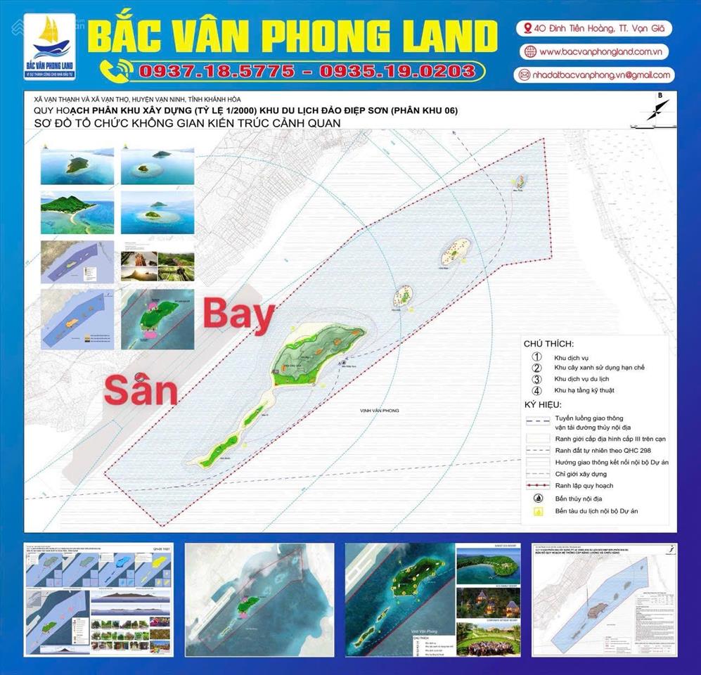 Cần nhượng đất biệt thự biển góc 525m2 đất thổ cư mặt biển đảo du lịch điệp sơn