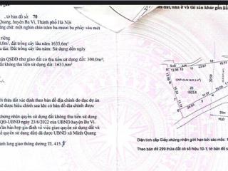 Bán đất tại xã minh quang, huyện ba vì, hà nội, giá thỏa thuận, 1993 m2