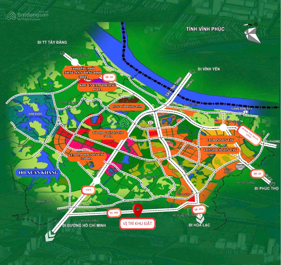 Bán đất tại đường quảng oai, xã cam thượng, ba vì, hà nội, 1,4 tỷ, 80m2 view đẹp, giá tốt