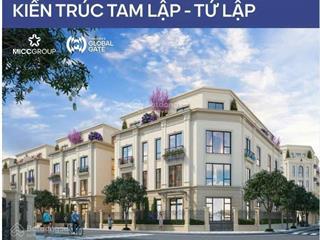 Biệt thự tứ lập vinhomes cổ loa, diện tích 127,5m giá 37,9 tỷ mặt tiền 8.5m