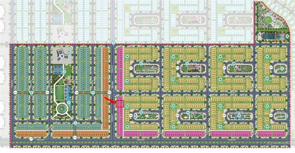Cần tiền bán cắt lỗ căn shophouse mặt đường 24m, phía sau có sân vườn.  0942 899 ***