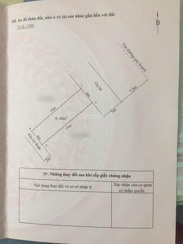 Bán đất tại trần đông, 118 triệu, 60m2, phong thủy tốt, mặt tiền 4m