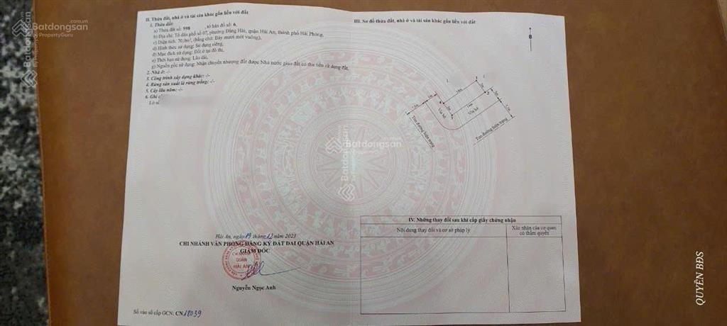 Lô góc mặt đường lê đức thịnh tđc phúc lộc hải an