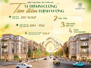 Vốn tự có chỉ từ hơn 3 tỷ sở hữu biệt thự đơn lập tại vinhomes dương kinh