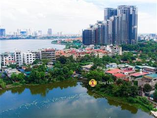 Bán nhà 17 quảng bá, mặt hồlòng đường 20m  4 xe tránh nhau, phường quảng an. dt 117.8m2x9t mt~9m