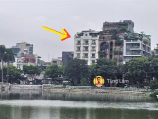 Số 99 mặt hồ ba mẫu. dt 382m2 x10t (2 hầm), mt 13.6m, giá 260 tỷ, hđ thuê 600tr/th