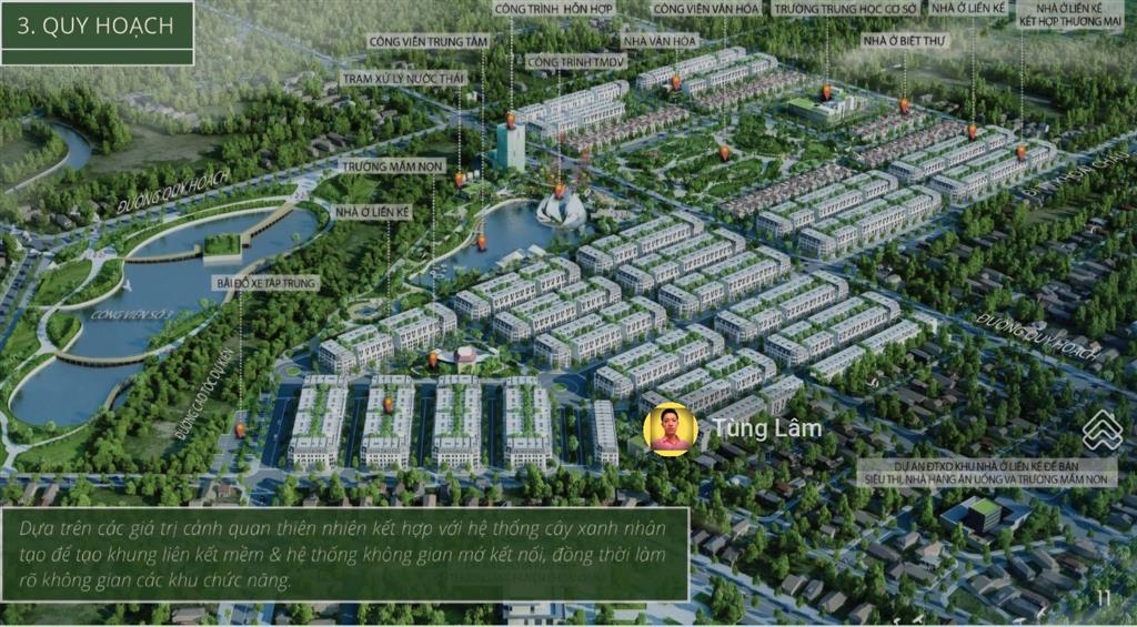 Đã chấp thuận chủ trương. dt 34ha  quy mô xây 1000 căn liền kề, 124 biệt thự. mặt đường khoái châu