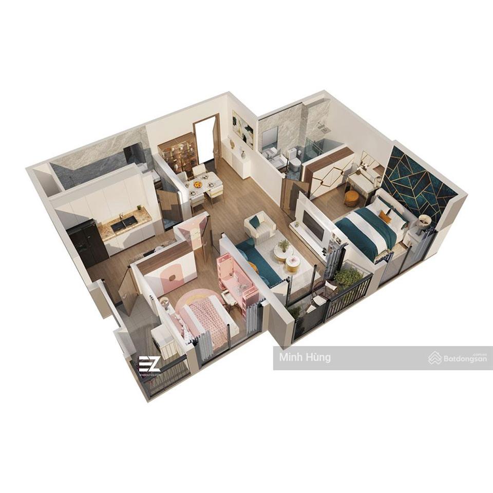 Chủ nhà cần tiền bán gấp căn 2pn 76m2 zurich 1. tầng 5 giá siêu tốt 3.85 tỷ bao phí (57.58tr/m2)