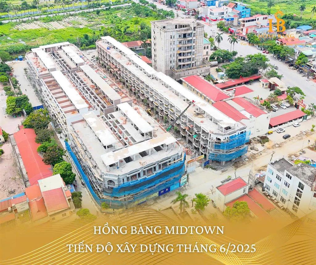 Bán lô shophouse cạnh ubnd phường và chợ quán toan. dt 75m2 kích thước 5x15m xây 5tầng giá hơn 6 tỷ