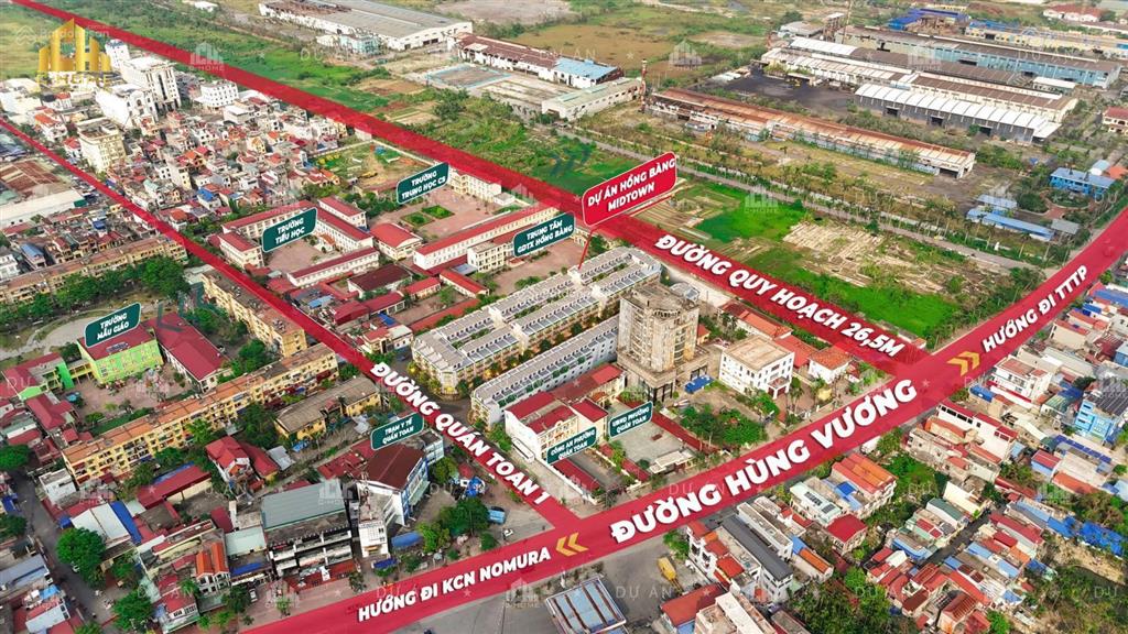 Bán lô shophouse cạnh ubnd phường và chợ quán toan. dt 75m2 kích thước 5x15m xây 5tầng giá hơn 6 tỷ