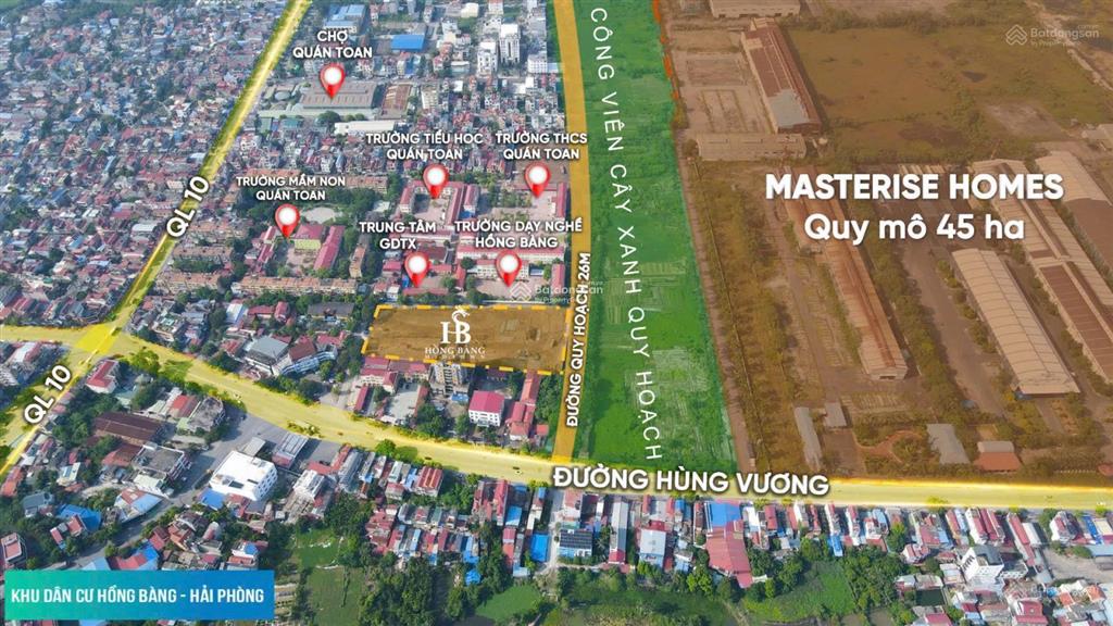 Bán lô shophouse cạnh ubnd phường và chợ quán toan. dt 75m2 kích thước 5x15m xây 5tầng giá hơn 6 tỷ