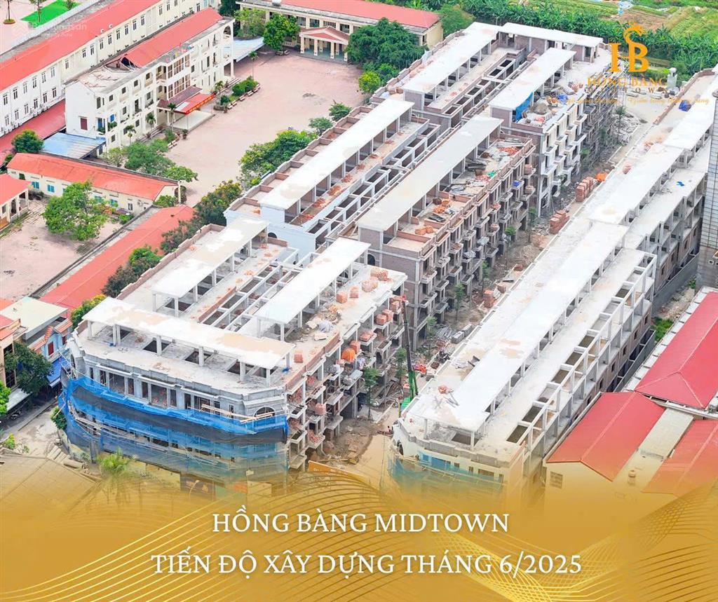Bán lô shophouse cạnh ubnd phường và chợ quán toan. dt 75m2 kích thước 5x15m xây 5tầng giá hơn 6 tỷ