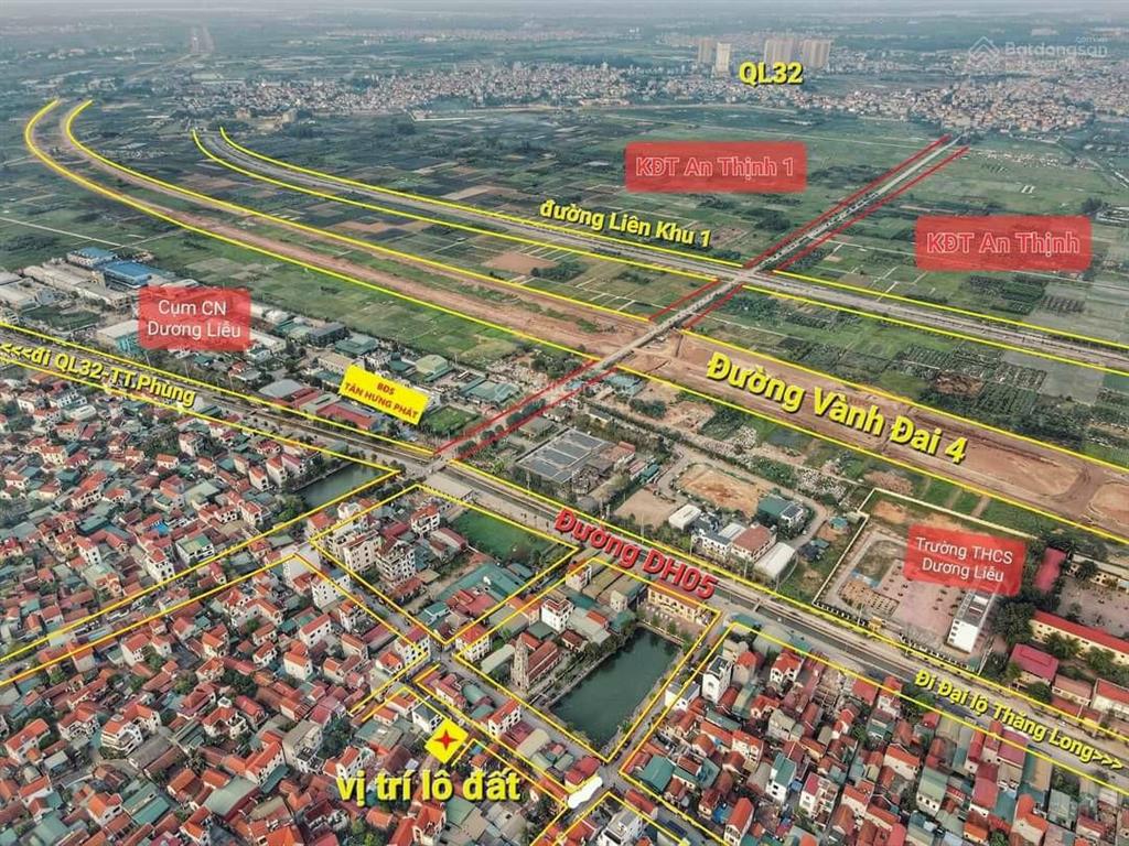 Bán lô đất gần đường dh05 và vành đai 4, tại dương liễu  hoài đức  hn