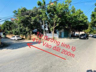 Hơn 1 tỷ xíu  sở hữu ngay lô đất sát đường tỉnh lộ 418. chỉ 500m ra đến trường đua ngựa. sẵn sổ cc