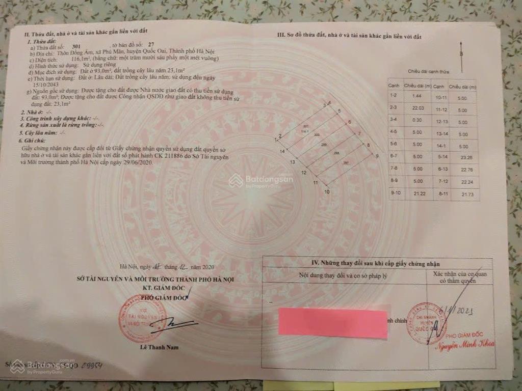 Bán đất phú mãn trung tâm xã, uỷ ban 120m2 nhỉnh 2 tỷ 0977 514 ***