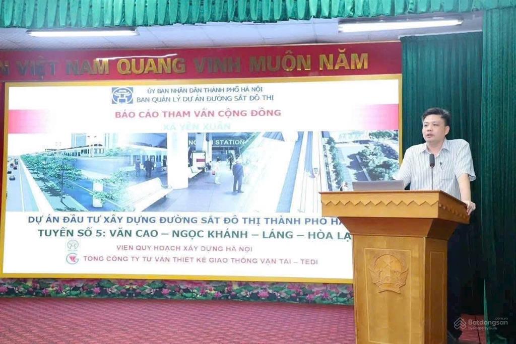 Bán đất khoang mái  đồng trúc hoà lạc cách 300m ra metro5 đại lộ thăng long giá 40tr/m2 0977 514 ***