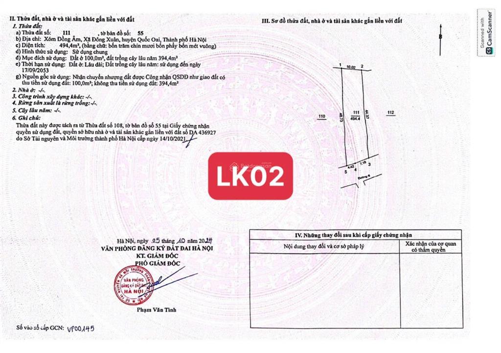 Bán đất mặt đường, đông xuân xe cont đỗ cửa 500m2 sẵn sổ 14tr/m2, 0977 514 ***