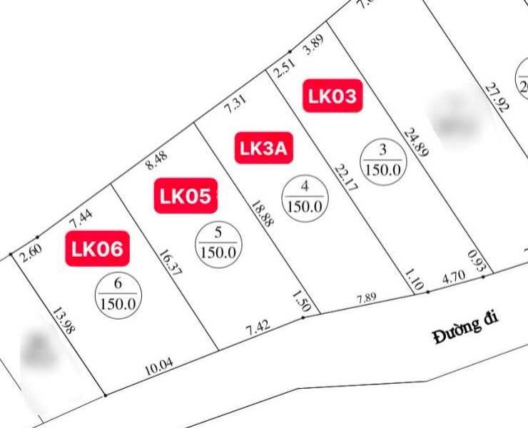 Bán đất liền kề khu xanh villas, đại lộ thăng long, hà nội, giá ưu đãi 27 triệu/m2,150m2 0977 514 ***