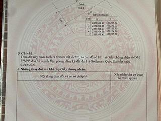 Bán đất thôn 2 phú cát, 3,1 tỷ, 100m2, mặt tiền 5m, ngõ rộng 6m, pháp lý đầy đủ hàng f0 0977 514 ***