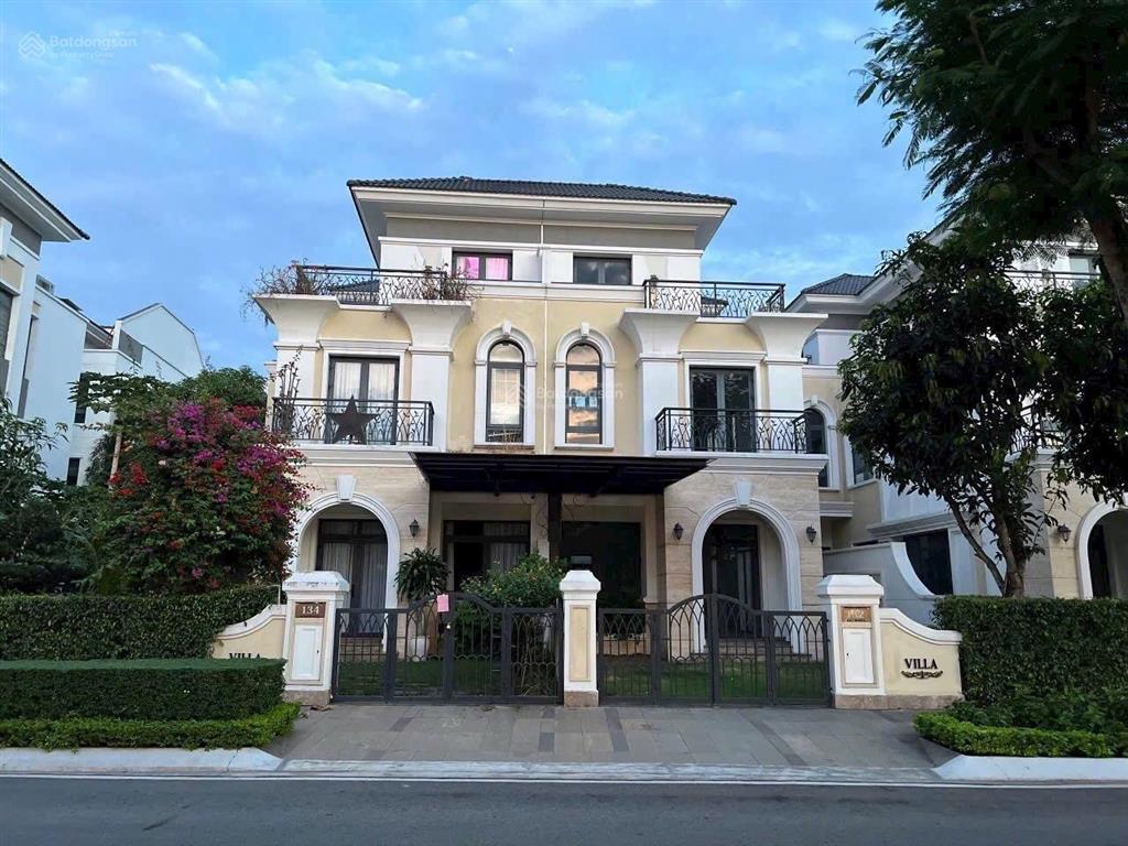 Bán bt song lập verosa khang điền, view trực diện công viên trục chính, nhà thô giá tốt nhất