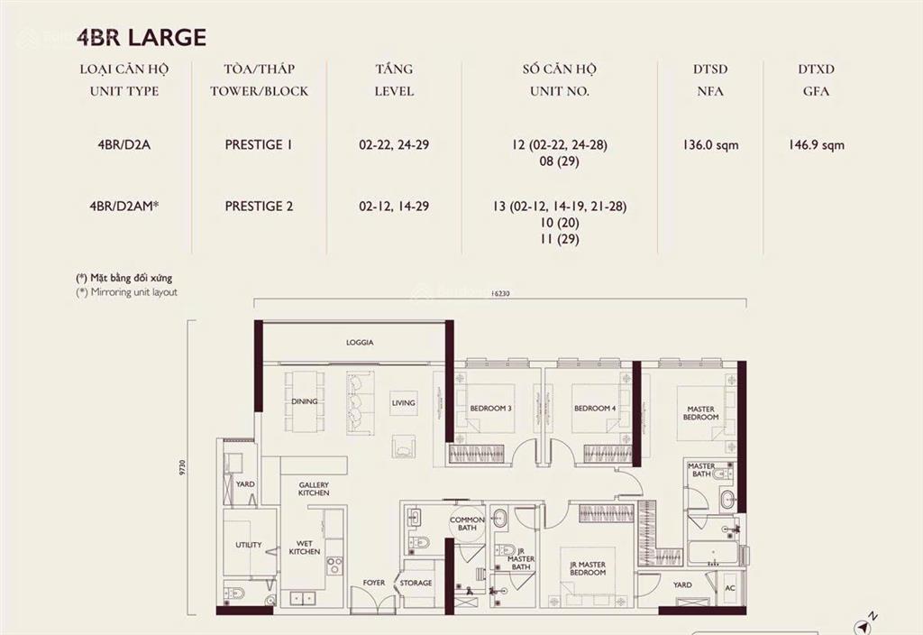 Hot! chỉ 83tr/m2 có ngay căn hộ cao cấp 4pn tại lumi hà nội. dự án hót, vị trí đẹp, căn góc thoáng