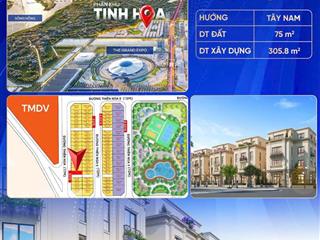 (quỹ ôm sổ lâu dài ký cđt) liền kề xẻ khe 75m2 phân khu tinh hoa giá ck chỉ 21 tỷ